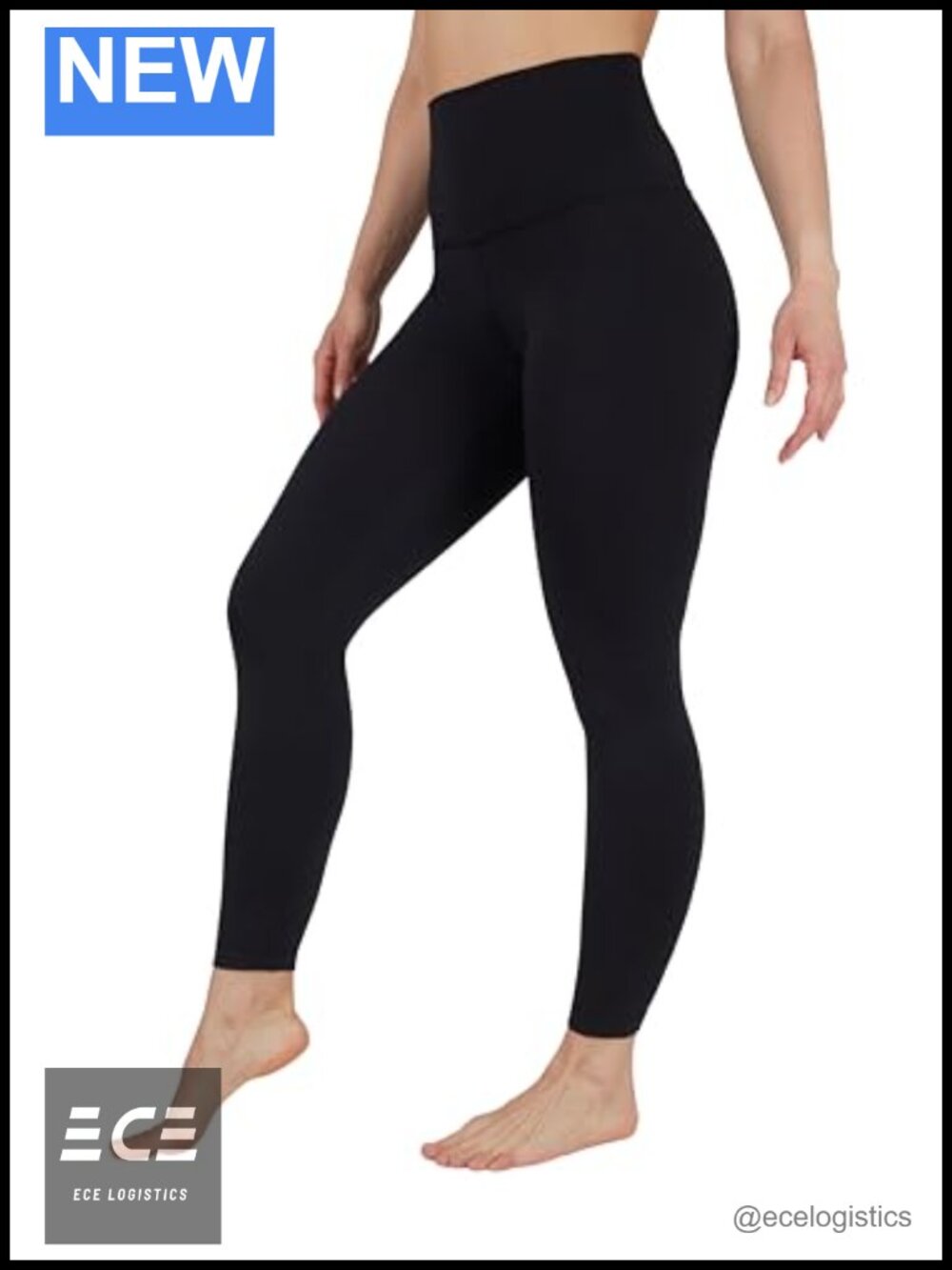 High Waist 7/8 Leggings Tummy Control Yoga Workout Pants Ankle Length